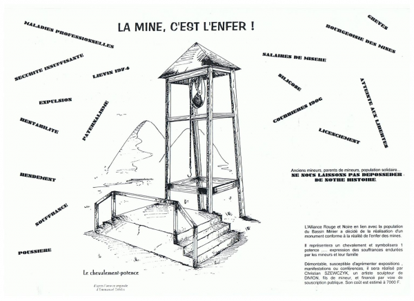 À l'origine du chevalement potence, un tract de l'Alliance Rouge et Noire