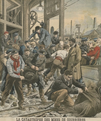 La catastrophe des mines de Courrières, illustrée par "Le petit journal"